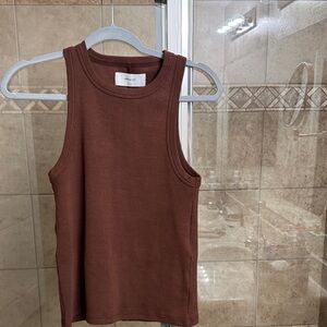 Sold out NYC not so basic tank brown